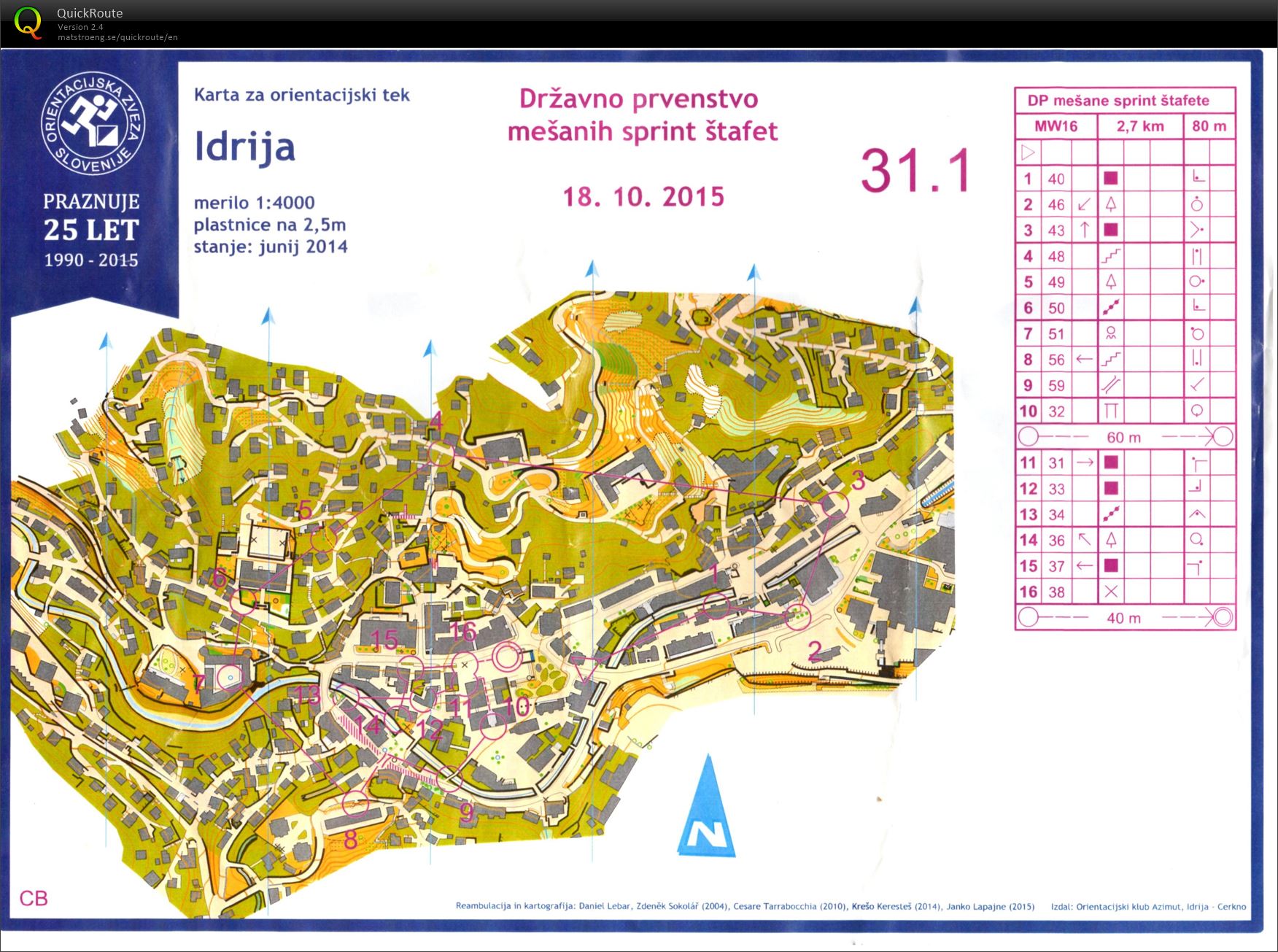 NC - sprint relay (18. 10. 2015)