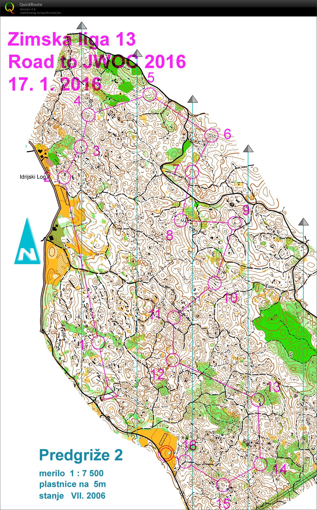 ZL13 - Road to JWOC (17. 01. 2016)