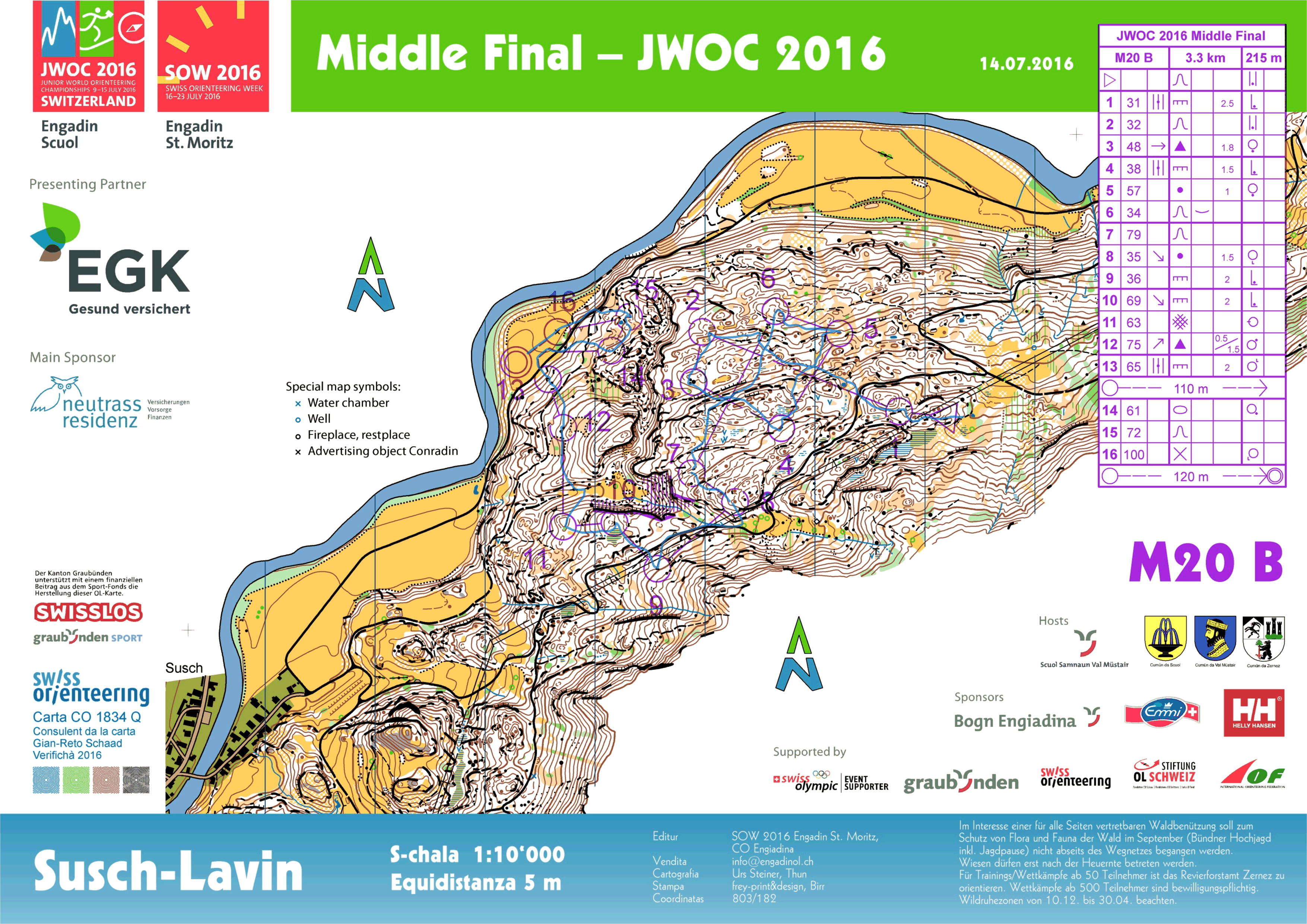 JWOC 2016 Middle B final (17. 07. 2016)