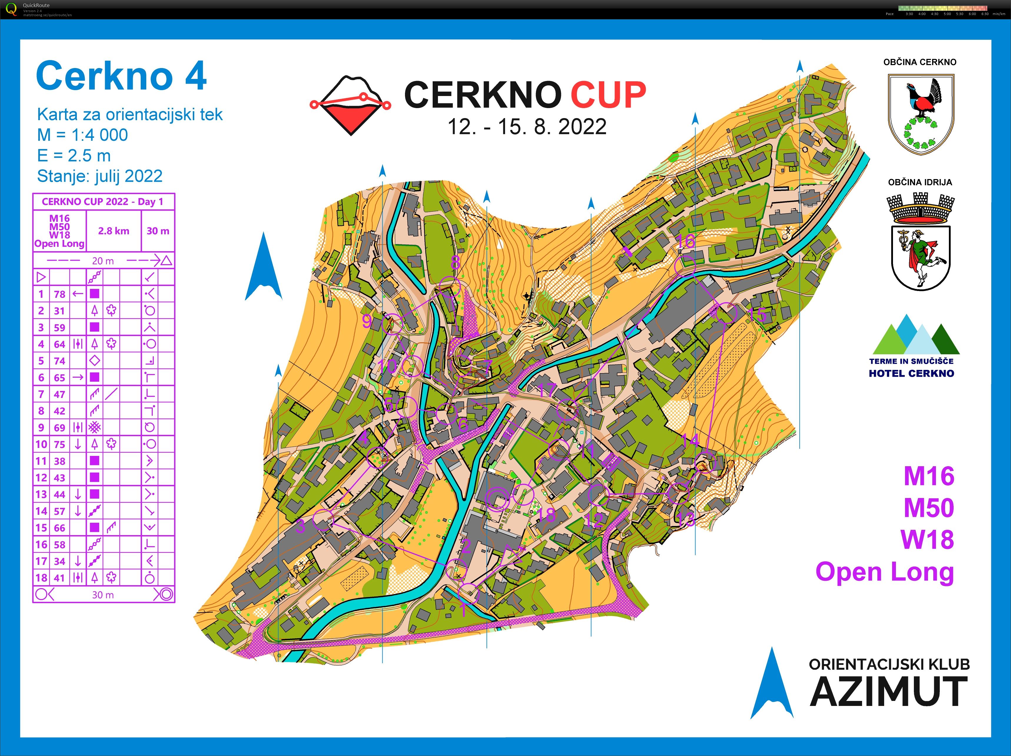 Cerkno Cup SPRINT-Cerkno M16 (12. 08. 2022)