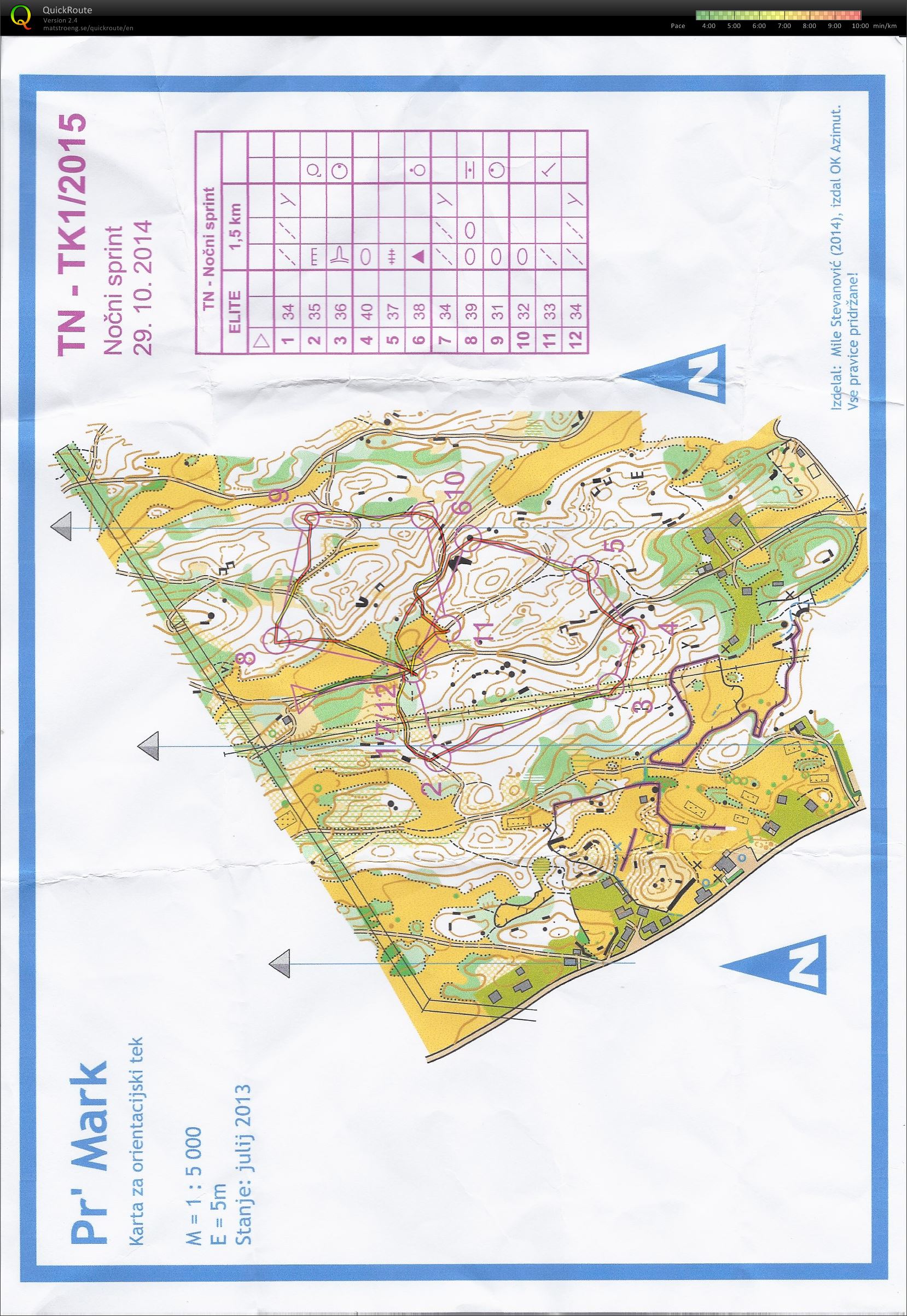 TK1-no?ni trening (2014-10-29)