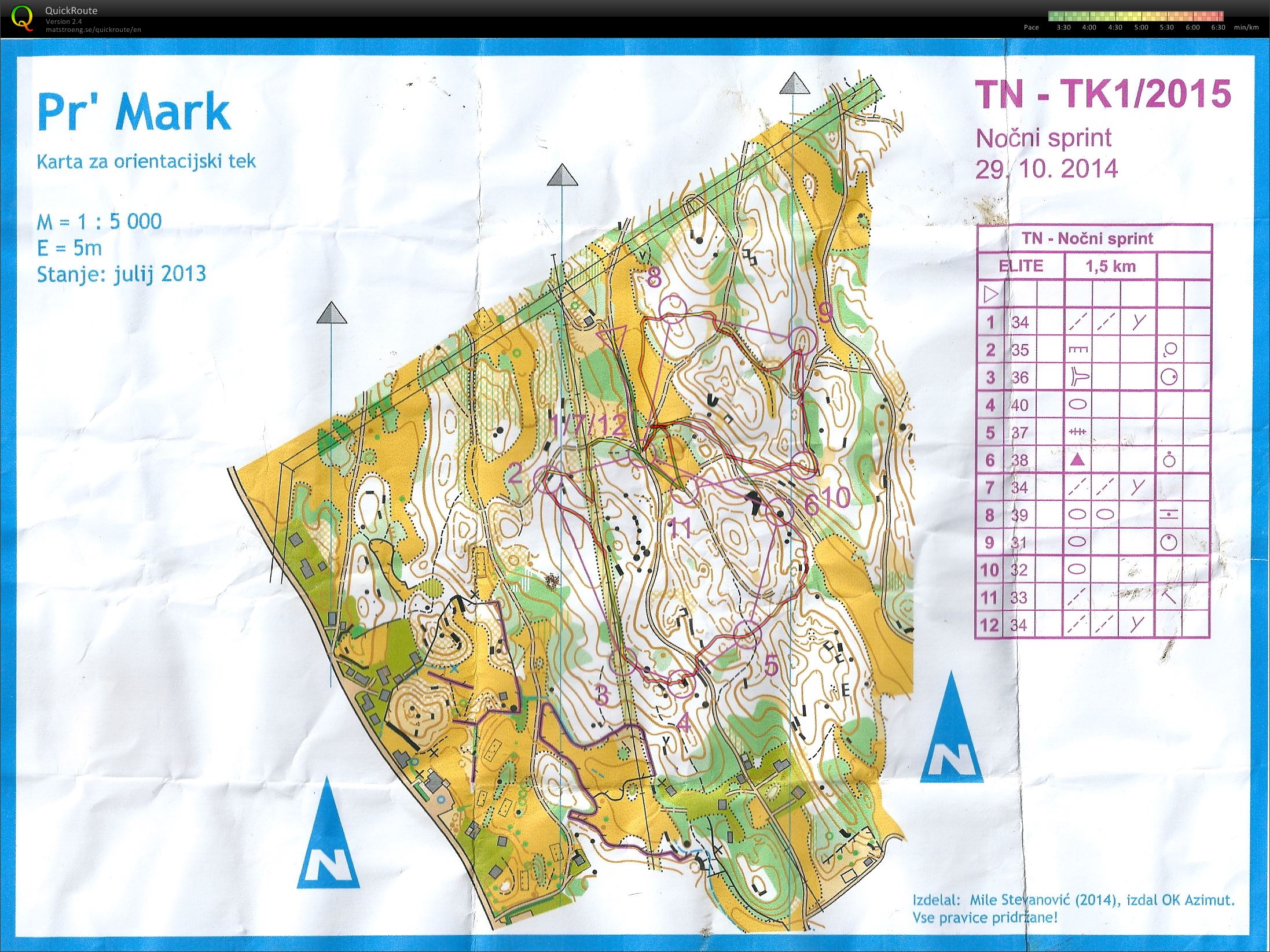 TK1 - T2 - No?ni sprint (29. 10. 2014)