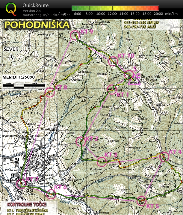 Žirovski treking - POHODNIŠKA (20 km/1000 m) (28. 03. 2015)