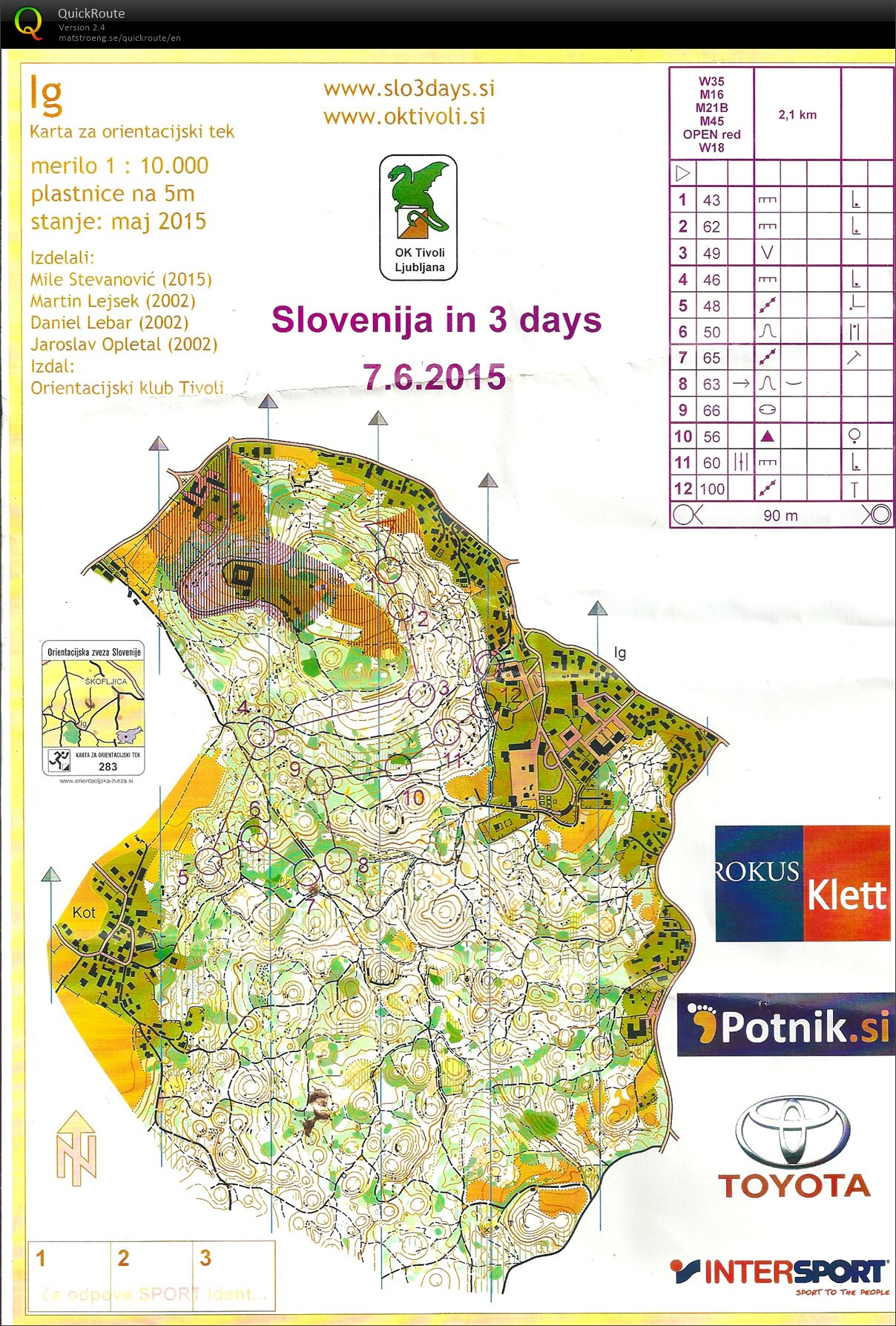 DP srednje, Slovenia in 3 days (07. 06. 2015)