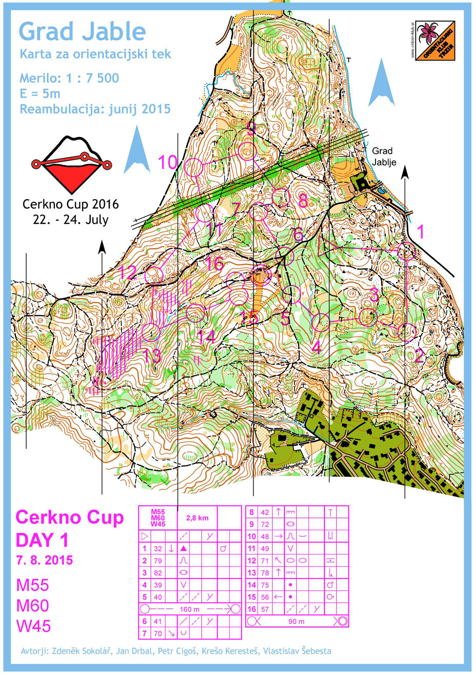 Cerkno Cup - 2015 - DAY 1 - M55, M60, W45 (07. 08. 2015)