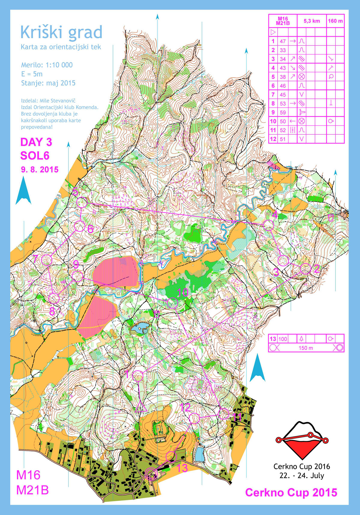 Cerkno Cup - 2015 - DAY 3 - M16, M21B (09. 08. 2015)